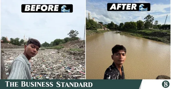 20-year-old student cleans Madhya Pradesh river without funding